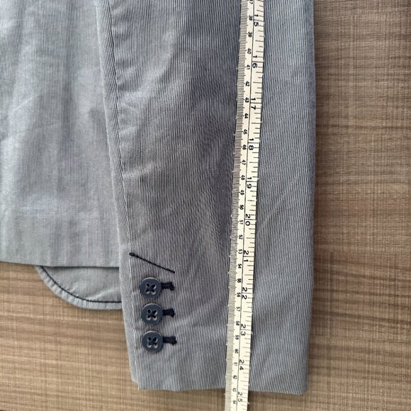 Esprit - Blue/White Pinstripe Blazer - Size 10 - Picture 15 of 15